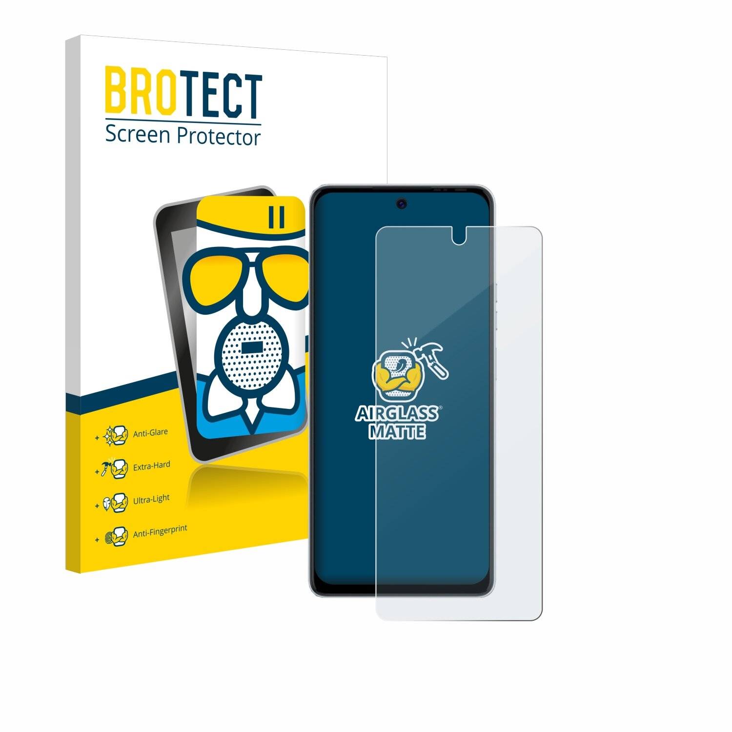 BROTECT AirGlass Matt Glas Schutz Folie für Tecno Pova 6 Neo
