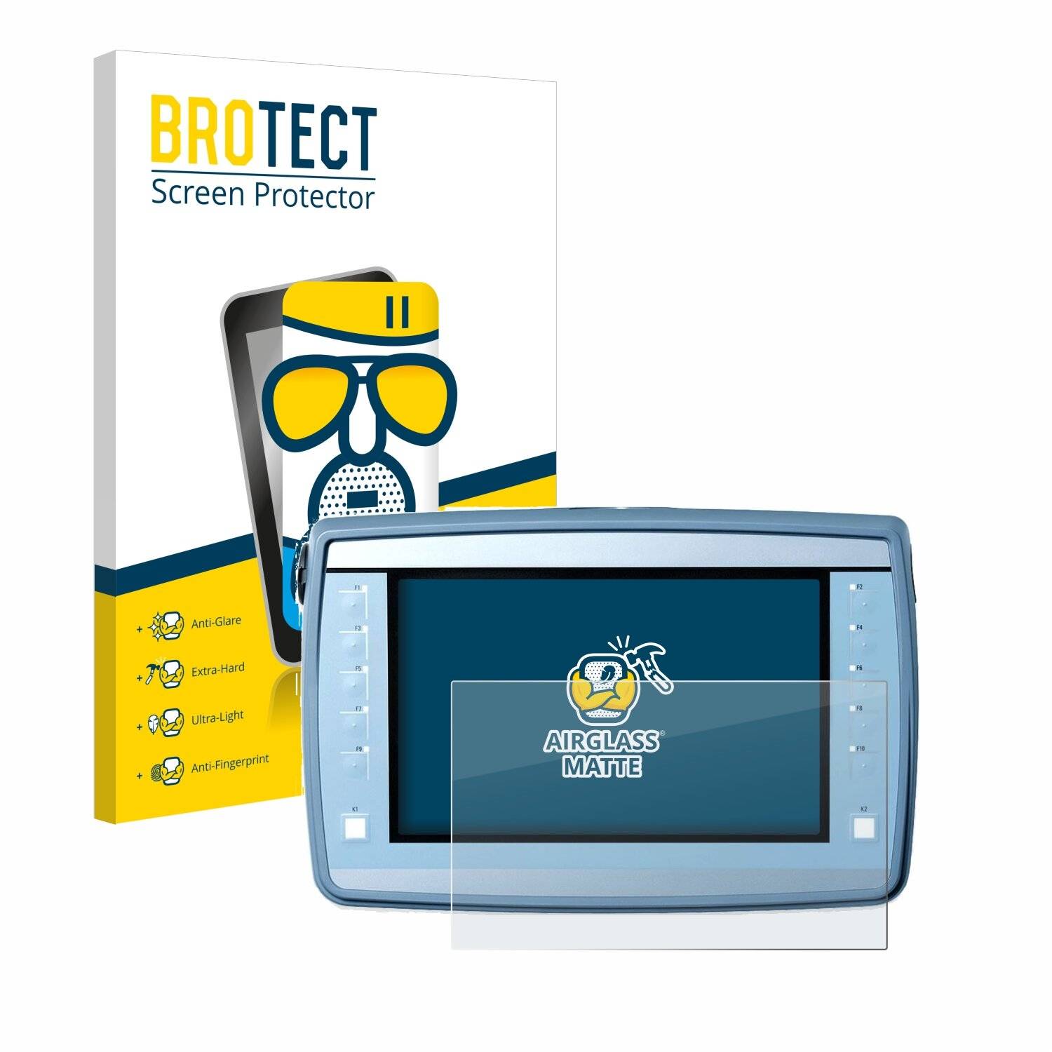 BROTECT AirGlass Matt Glas Panzer Folie für Siemens Simatic HMI KTP900F