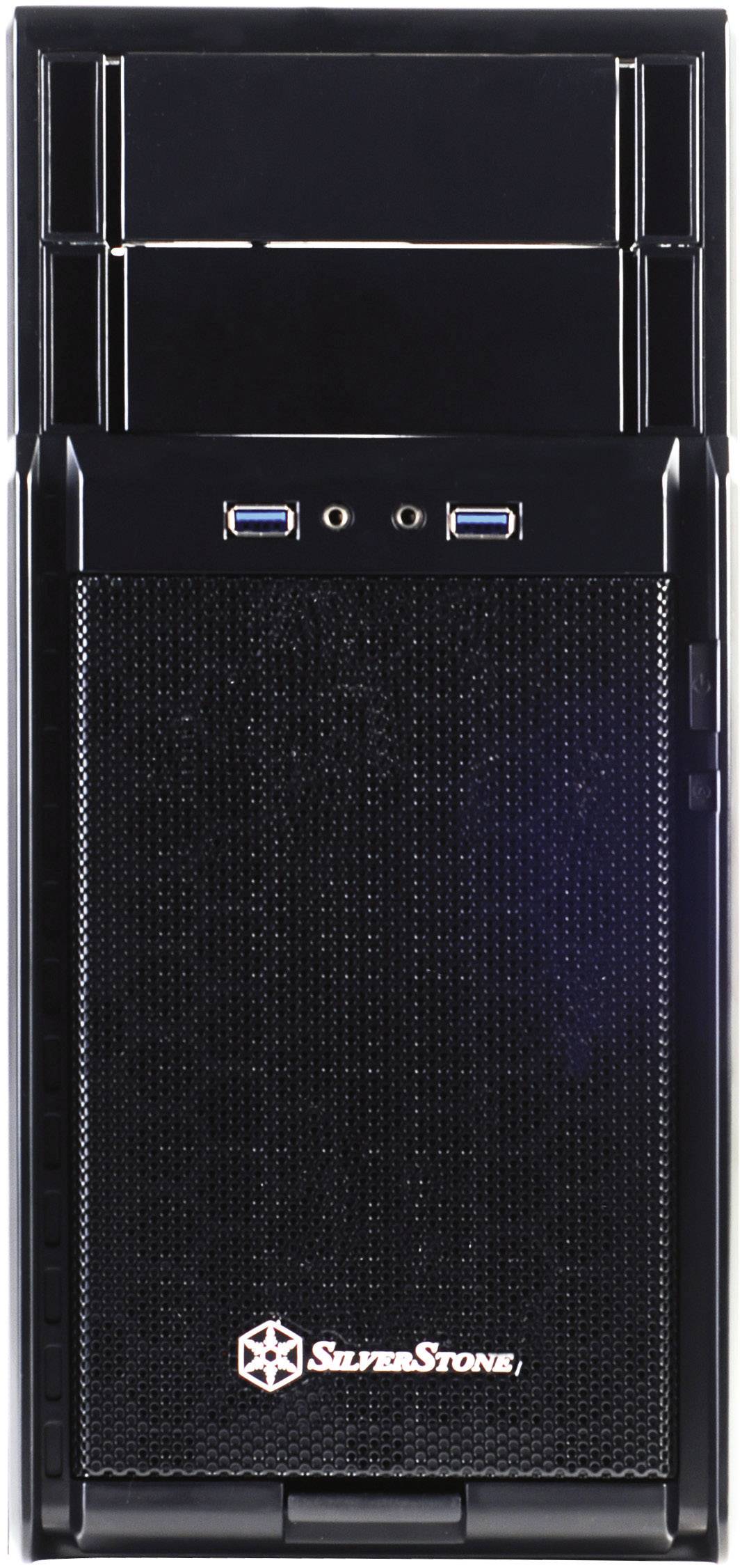 Silverstone SST-PS08B USB 3.0 Midi-Tower PC-Gehäuse Schwarz