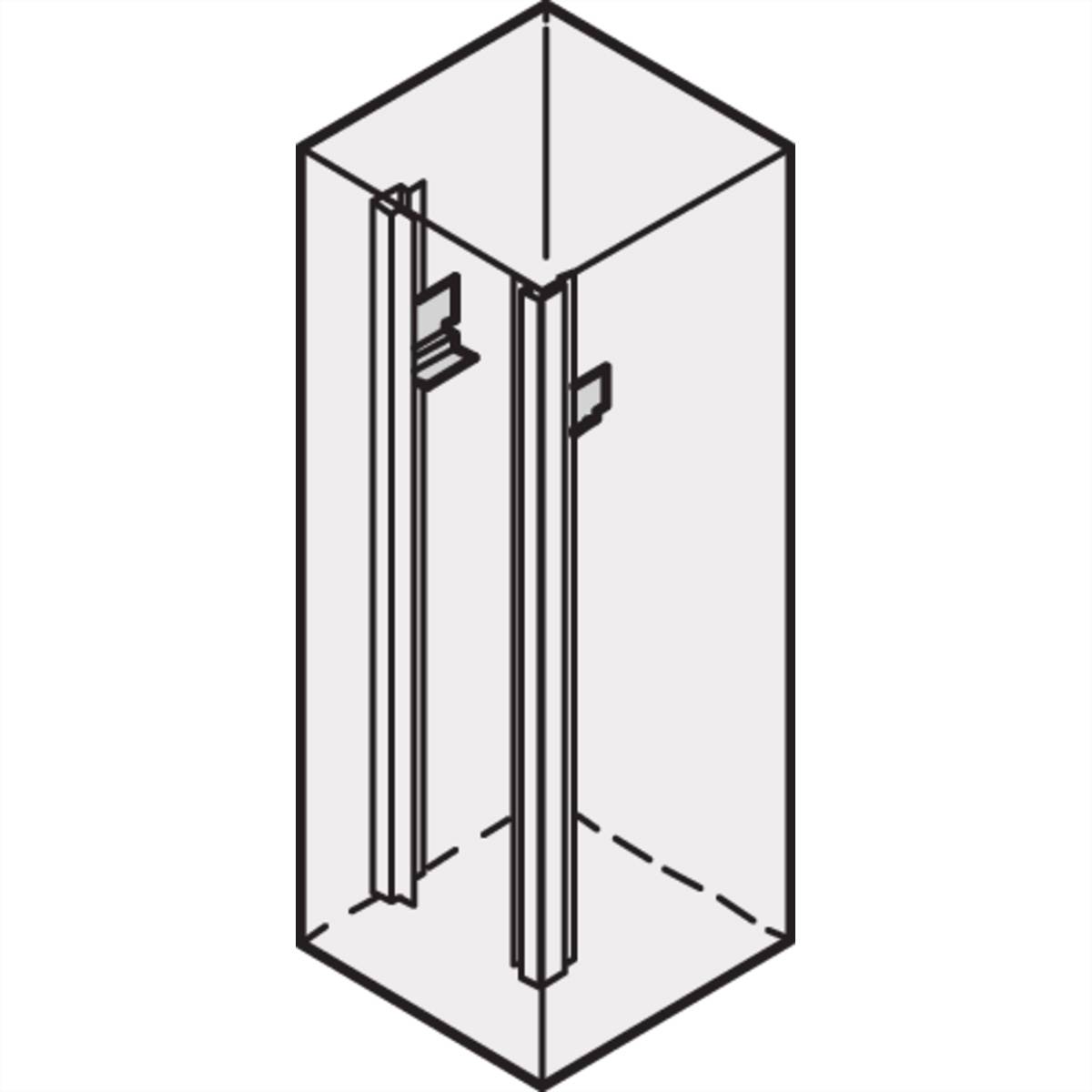 SCHROFF GLEITSCHIENEN KURZ 15KG (2ST)