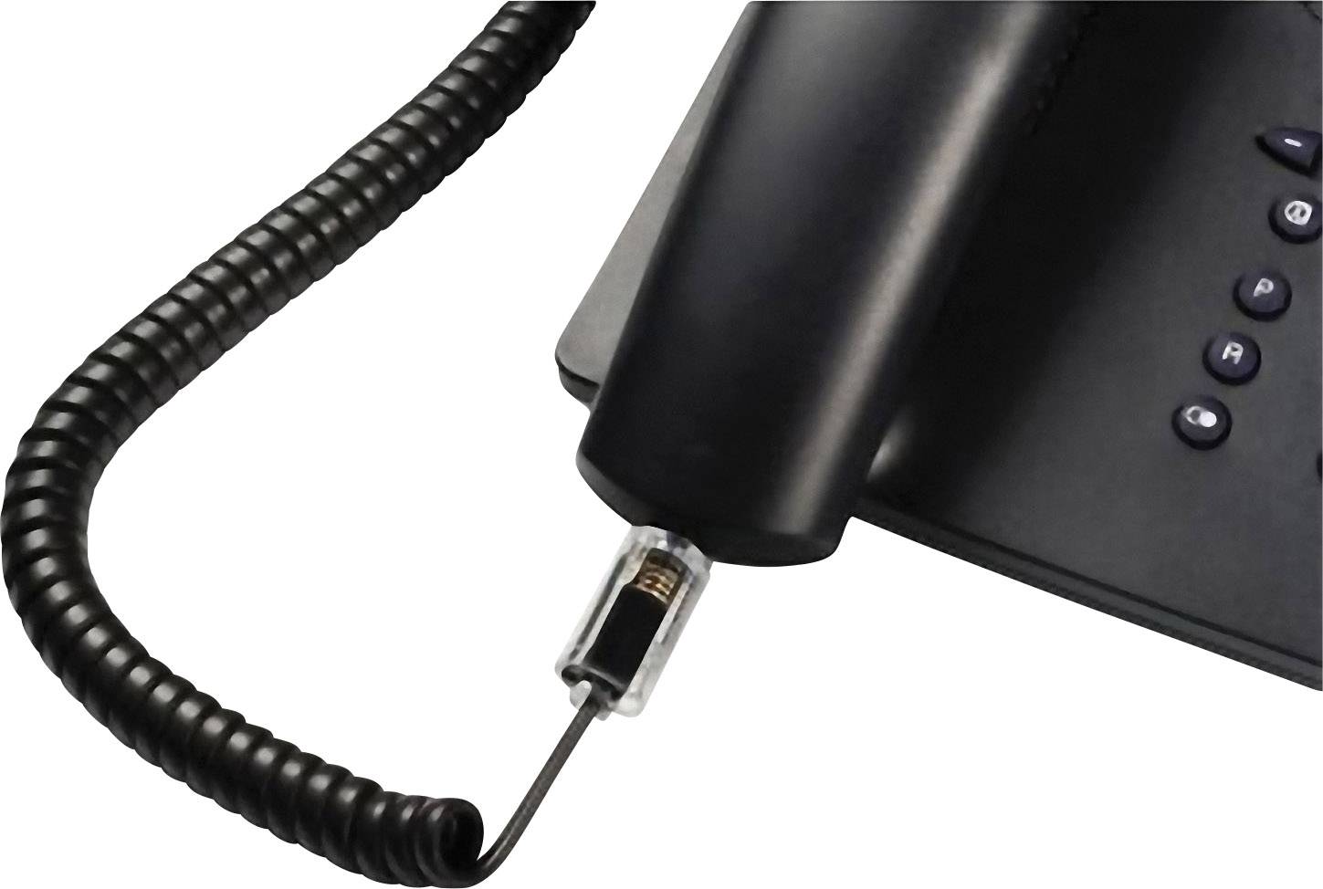 Hama Kabel-Entzwirler Adapter [1x RJ10-Stecker 4p4c - 1x RJ10-Buchse 4p4c]  Blau (transparent)