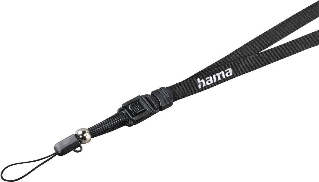 hama 00027838 Trageschlaufe mit Schnellverschluss, 45 cm, Schwarz