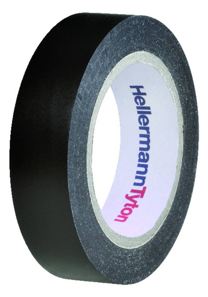 100m Hellermann Tyton 710-00104 Isolierband HelaTape Flex 15 BK HTAPE-FLEX15-15x10-PVC-BK (10)...