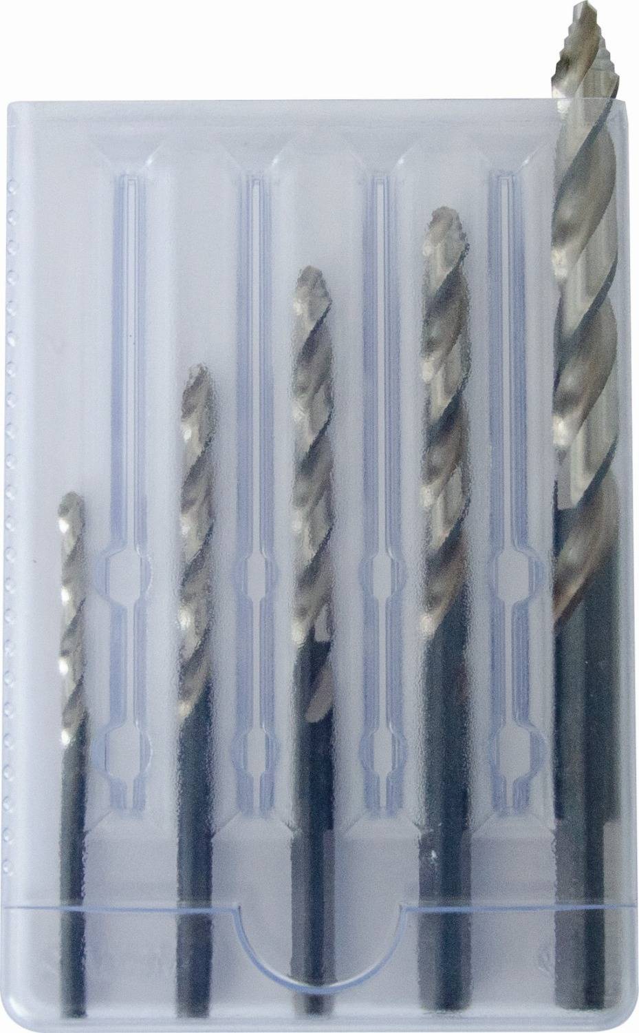 Projahn Premium Spiralbohrersortiment PROSTEP mit Stufenspitze HSS-G 5-teilig