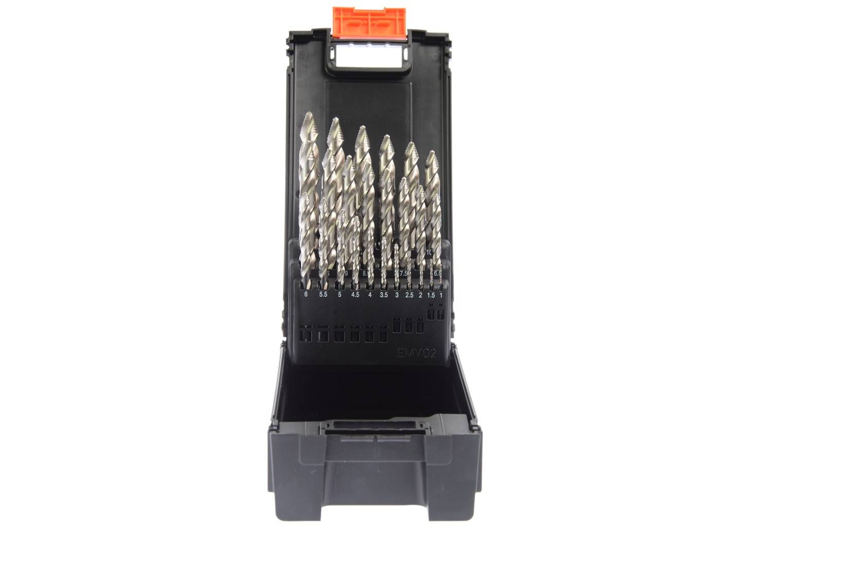 Projahn Premium Spiralbohrersortiment PROSTEP mit Stufenspitze HSS-G 25-teilig