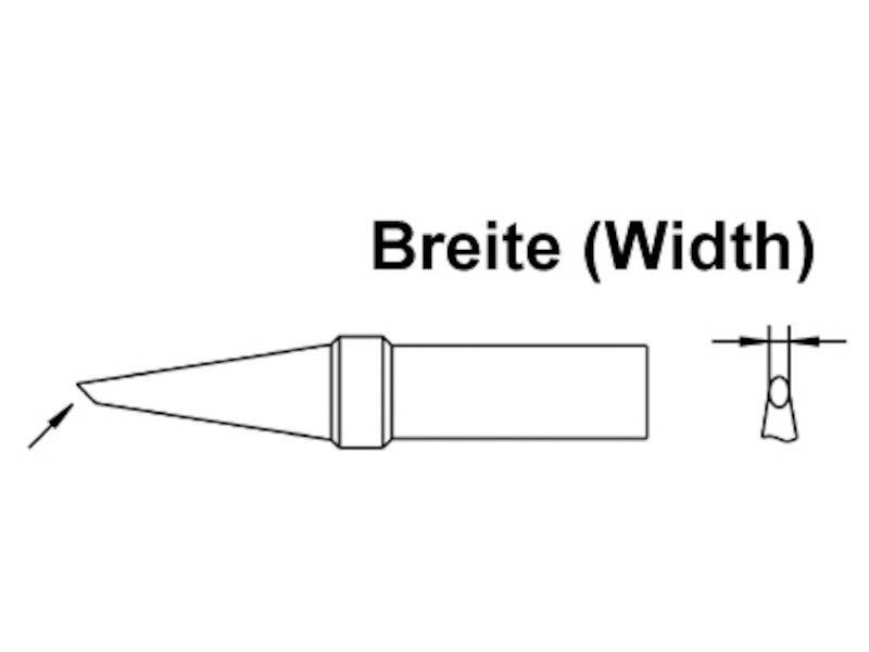 Weller Lötspitze rund, angeschrägt 1,2 mm