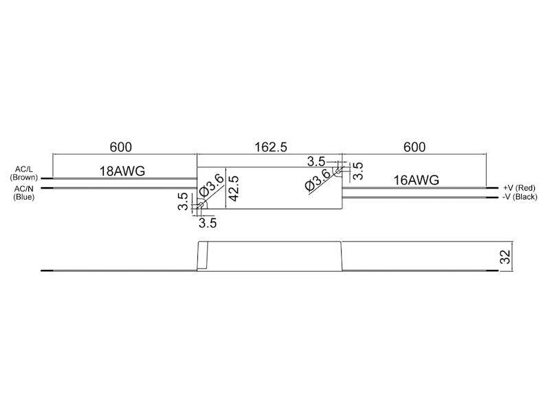 Mean Well Schaltnetzteil Serie LP V 60 W 24 V 2,5 A geschlossen für LED- und Beleuchtungsanwendungen