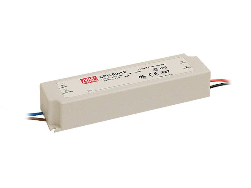 Mean Well Schaltnetzteil Serie LP V 60 W 24 V 2,5 A geschlossen für LED- und Beleuchtungsanwendungen