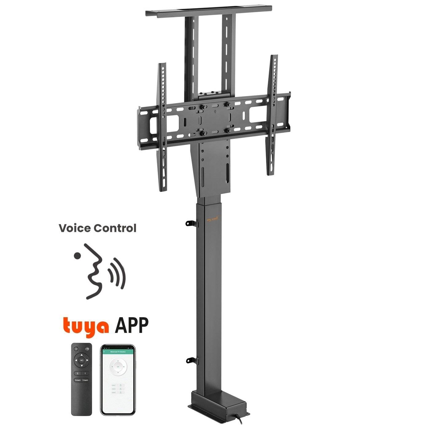 my wall Motorised TV lift for installation in furniture For screens 37 - 65 (94 - 165 cm), load capa