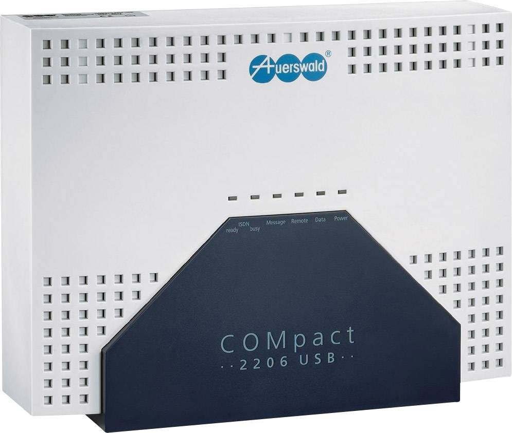 Auerswald COMpact 2206 USB Telefonanlage, ISDN Anzahl Nebenstellen (FXS): 6 Anzahl ISDN-Anschlüsse (S0): 2