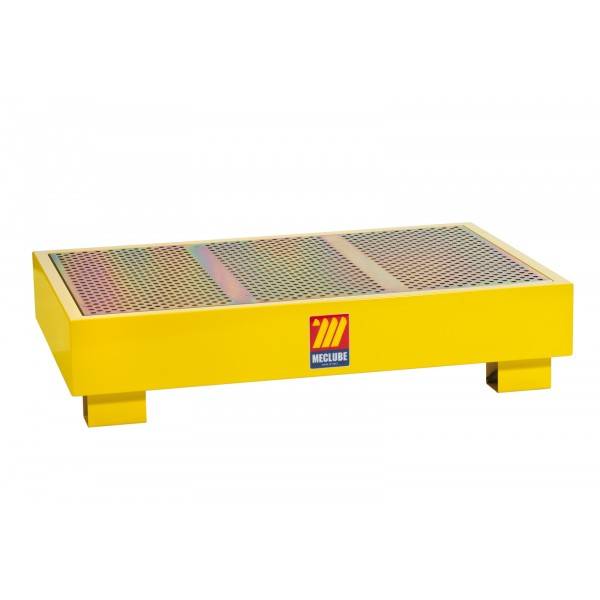 Sicherheitsölwanne Ölwanne Auffangwanne Stahl, für 2 Faß 180-220 l, 1350x850x300mm, Gelb