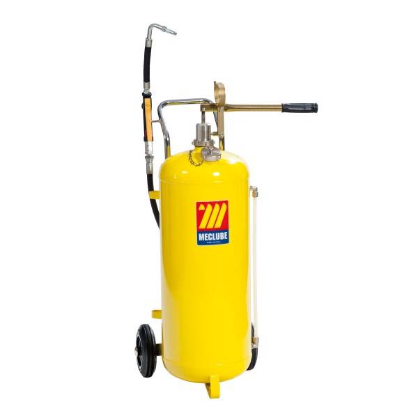 Manueller Ölspender, 50l Behälter, Ölschlauch 2m, Ölpistole, Ölhandpumpe, fahrbar