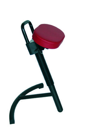 Arbeitsstuhl Stehhilfe Modell 3640.01-10, Kunstledersitz, bis 110kg, Sitz Schwarz