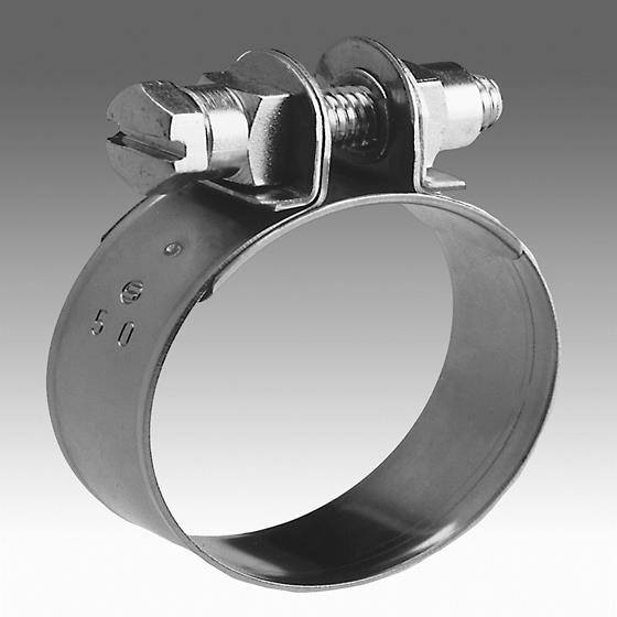 Spannbacken-Schelle Spannbandschelle, 1-teilig, W1verzinkt, Bandbreite 12mm, Durchm. 32, 100 Stück