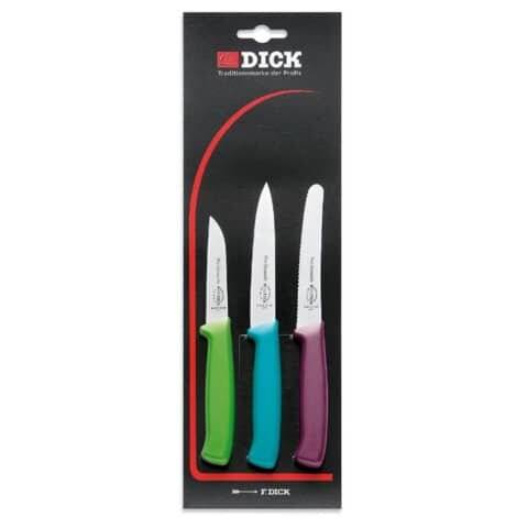 Küchenmesserset Edelstahl 3 tlg. Schäl-/Universal-/Brotmesser DICK 209875