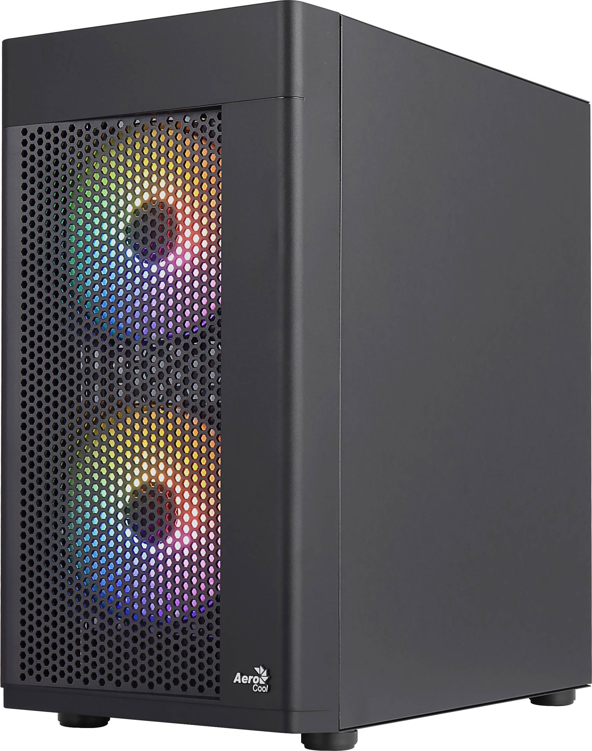 AEROCOOL ADVANCED TECHNOLOGIES Hexform Mini Tower Schwarz - Midi/Minitower - ATX