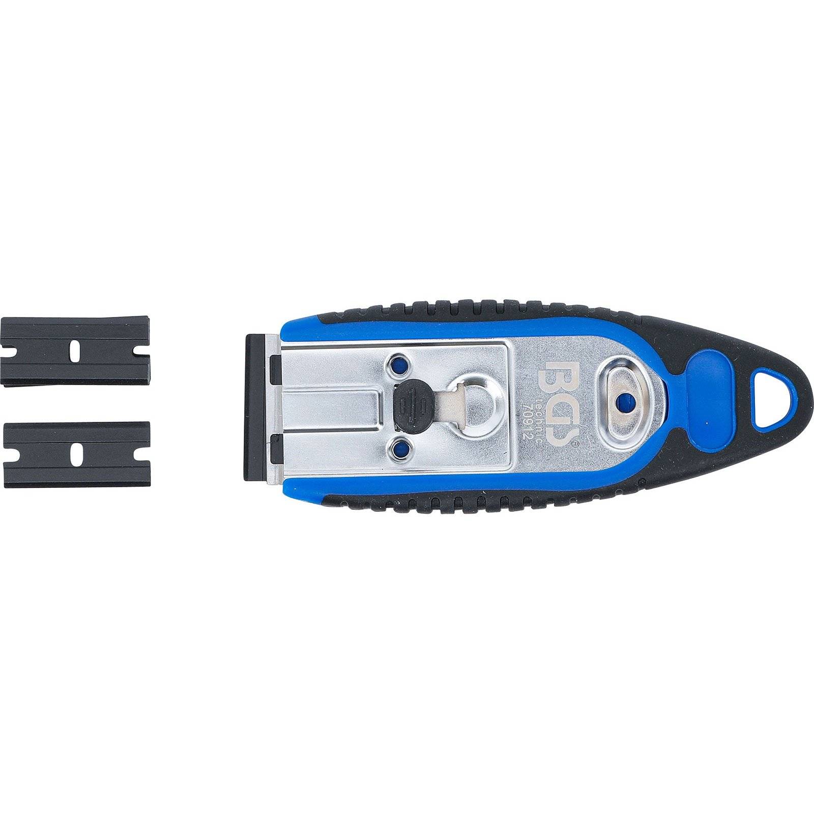 BGS Plakettenschaber 40 mm mit 6 Kunstoff-Schaberklingen - 70912