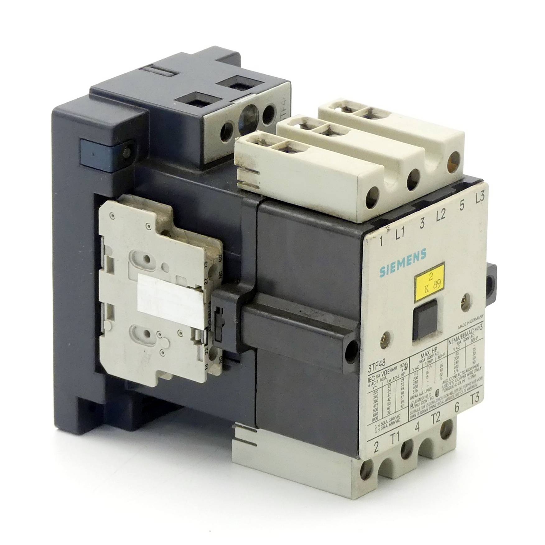 Siemens SIEMENS 3TF4822-0AP0 SIEMENS 3TF4822-0AP0 MOTOR PROTECTION SWITCH
