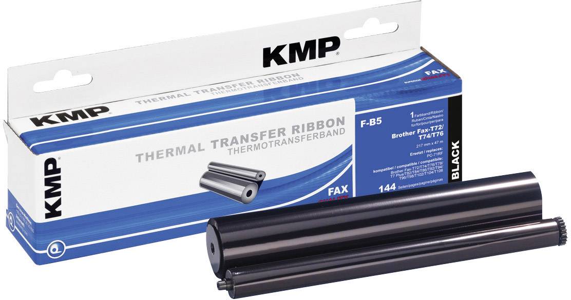 KMP Thermotransfer-Rolle Fax ersetzt Brother PC-71RF Kompatibel 144 Seiten Schwarz 1 St. F-B5 71000,0012