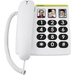 Téléphone filaire pour séniors doro PhoneEasy 331 ph blanc