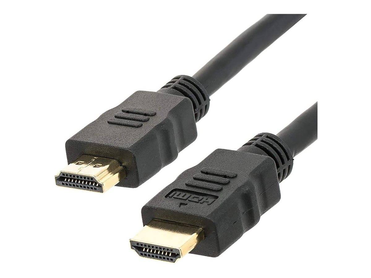 TECHly - Highspeed - HDMI-Kabel mit Ethernet - HDMI männlich zu HDMI männlich - 7.5 m - Schwarz - bi-direktional, unters