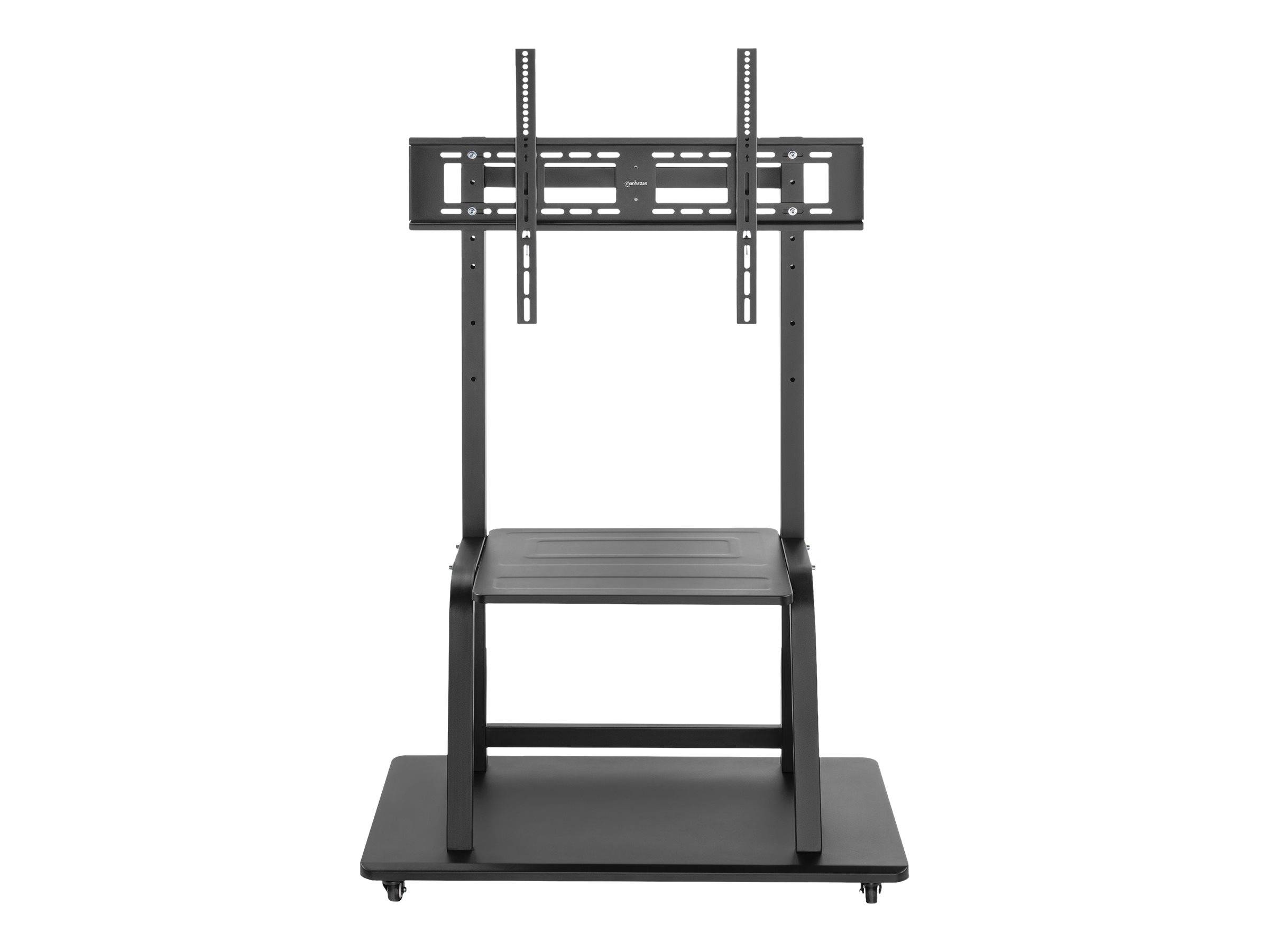 Manhattan TV & Monitor Mount, Trolley Stand, 1 screen, Screen Sizes: 37-100", Bl