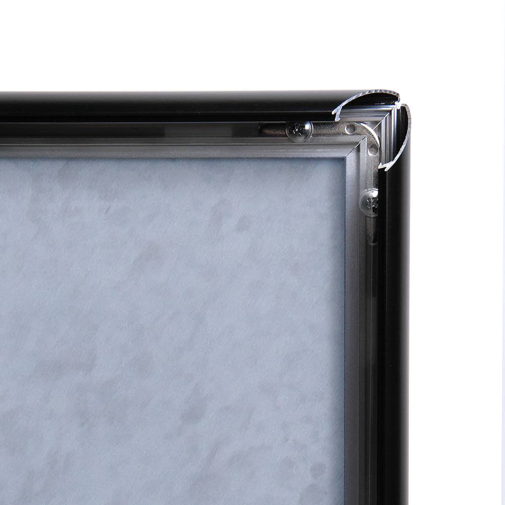 Menüständer Design A4 25mm Gehrung sw