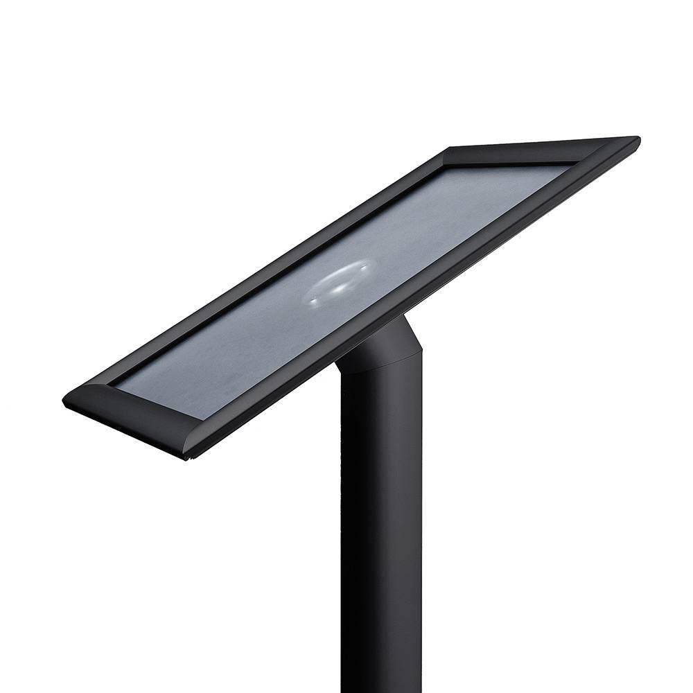 Menüständer Design A4 25mm Gehrung sw