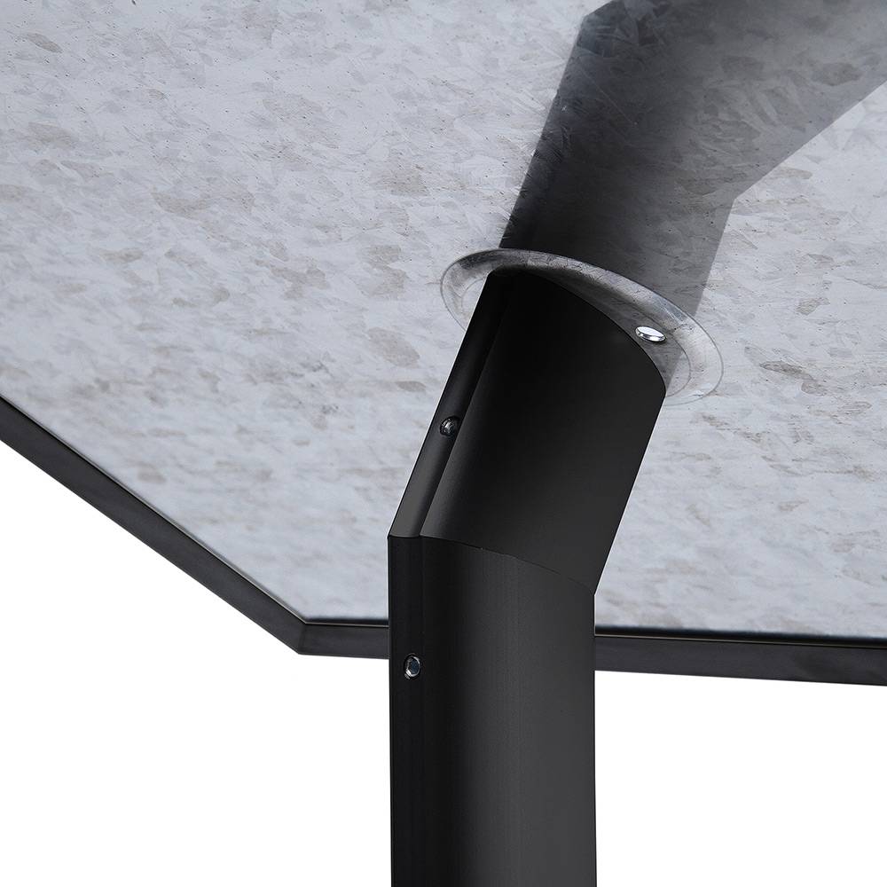 Menüständer Design A4 25mm Gehrung sw