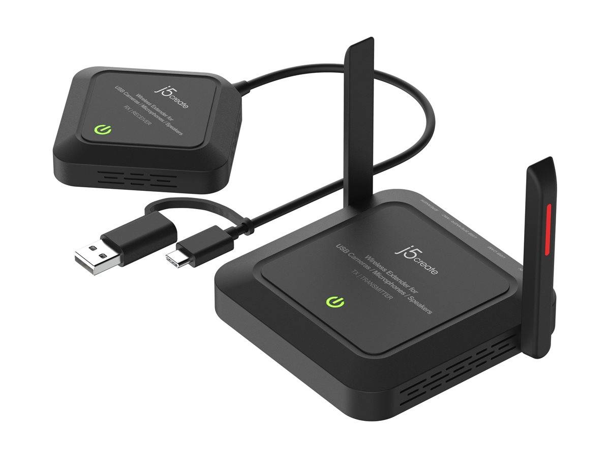 j5create JVW120-N - Wireless Video-/Audio-Erweiterung - bis zu 25 m - TAA-konfor