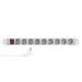 PDU9C04 - 9 AC-Ausgänge - Typ F - 230 V - 50 Hz - 16 A - 3600 W