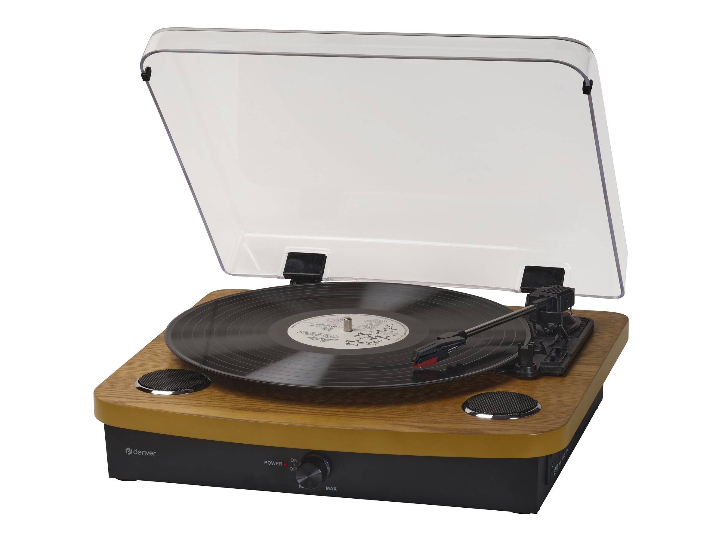 Inter Sales DENVER VPL-230LW - Plattenspieler - 2 x 10 Watt - helles Holz