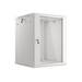 Lanberg WF01-6615-10S, Wandmontiertes Regal, 15U, 60 kg, Sperrschloss, Ablageschienen, Verbessertes Kabelmanagement