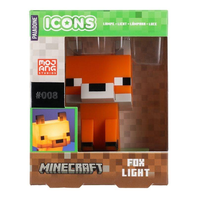 Minecraft Paladone Offiziell lizenziertes Fuchs-Schreibtischlicht - Nachtlicht, Spielzimmer-Dekor