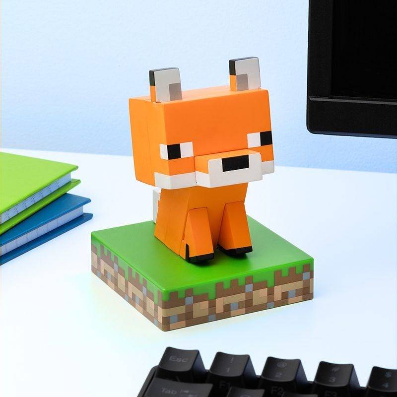 Minecraft Paladone Offiziell lizenziertes Fuchs-Schreibtischlicht - Nachtlicht, Spielzimmer-Dekor