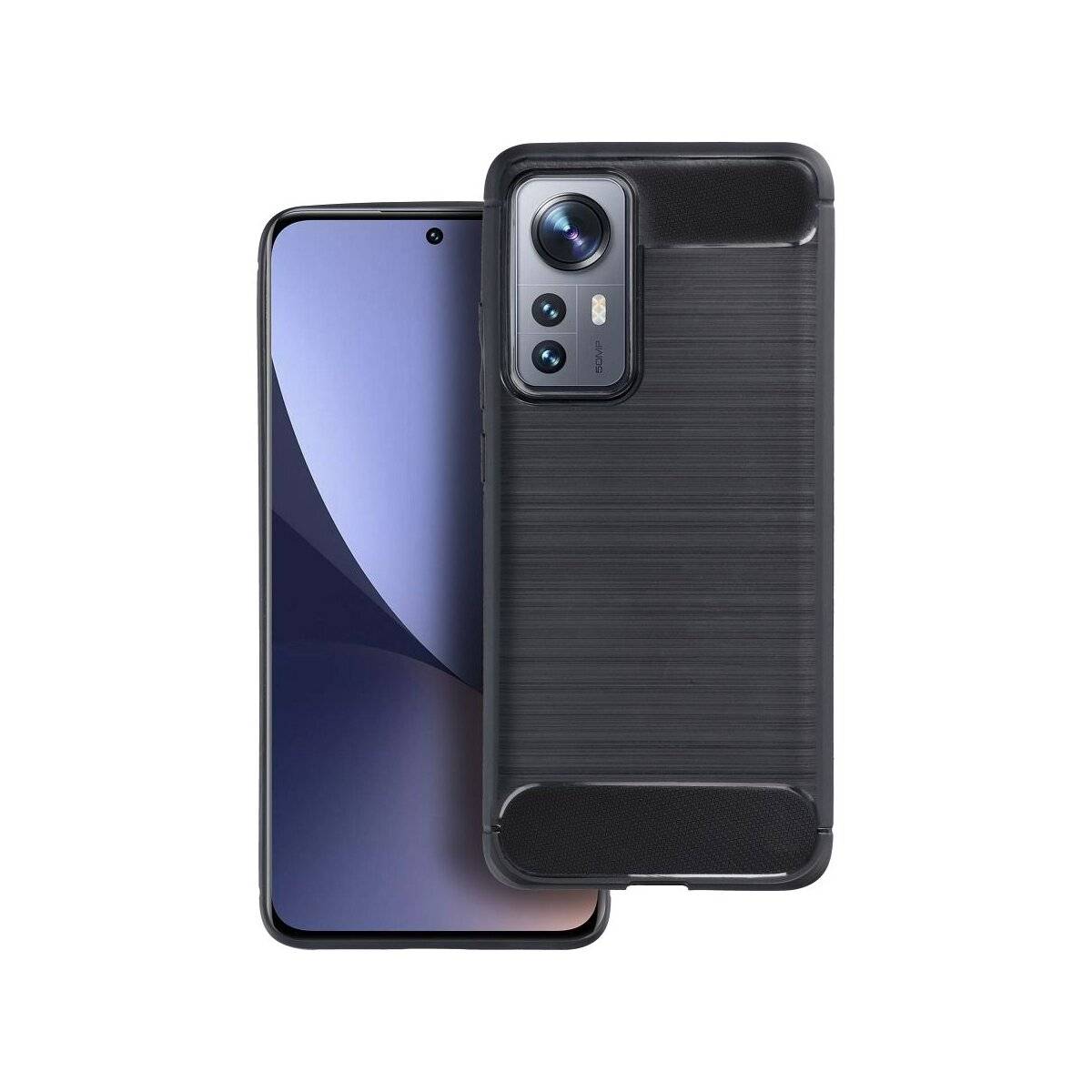 Carbon Hülle für XIAOMI Redmi Note 15 Pro 4G Schwarz Handyhülle Stoßfest