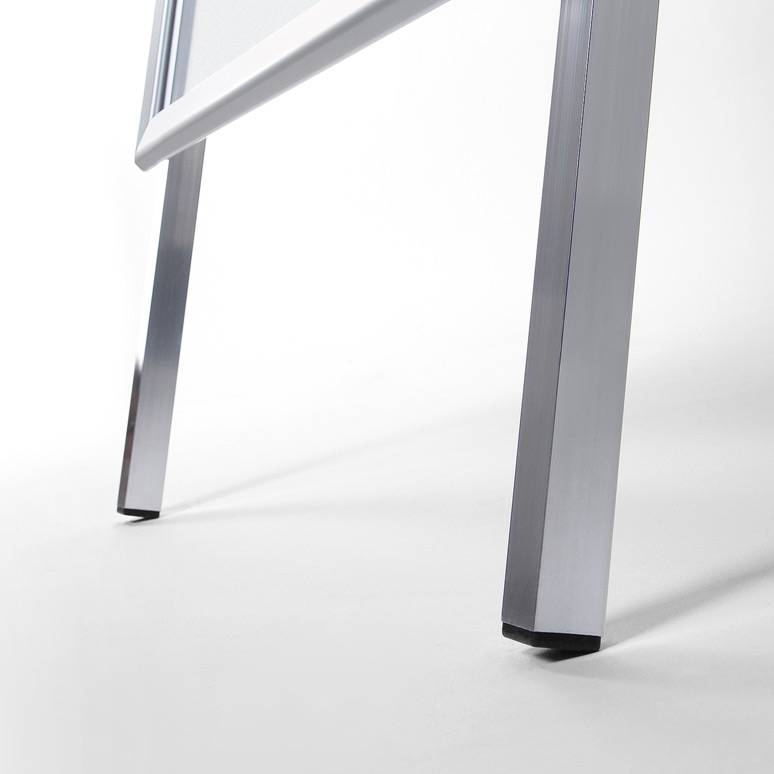 Showdown Kundenstopper Standard - DIN A1 - 32mm - Gehrung - Aluminium - Silber