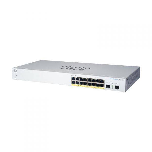 CBS220-16T-2G-UK - Cisco Business 220 Switch, 16x 10/100/1000 + 2x Gigabit SFP