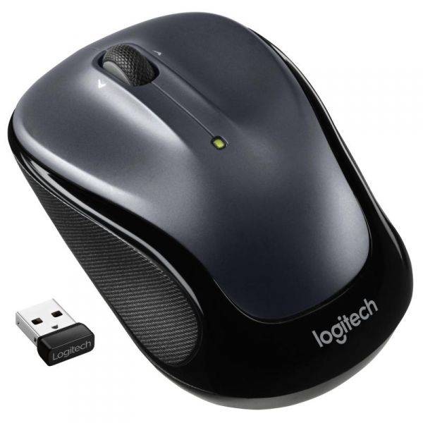Logitech Wireless Mouse M325s dunkelgrau Maus Optisch Schwarz 5 Tasten