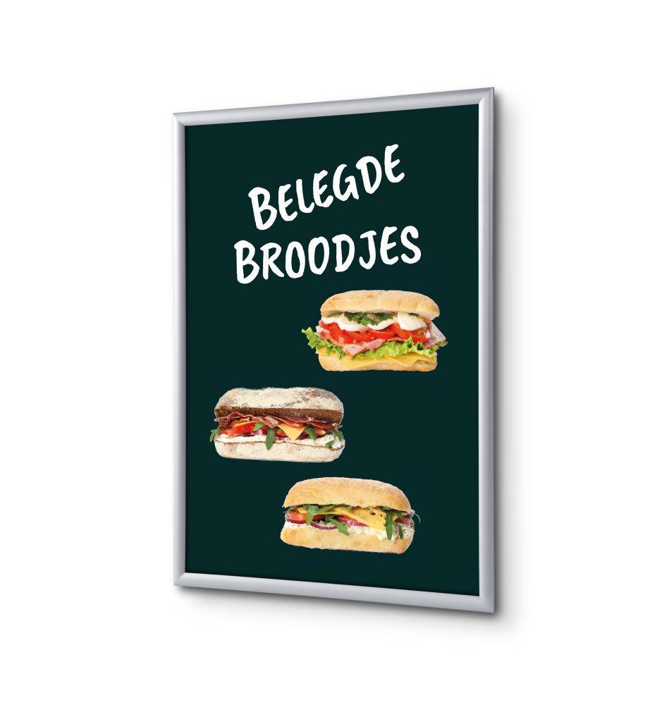 Showdown Klapprahmen - DIN A1 - Komplett-Set - Sandwiches Niederländisch - Schwarz