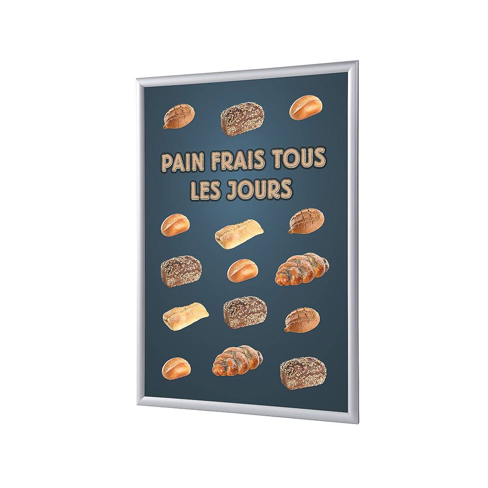 Showdown Klapprahmen - DIN A1 - Komplett-Set - Pain Frais Französisch - Schwarz