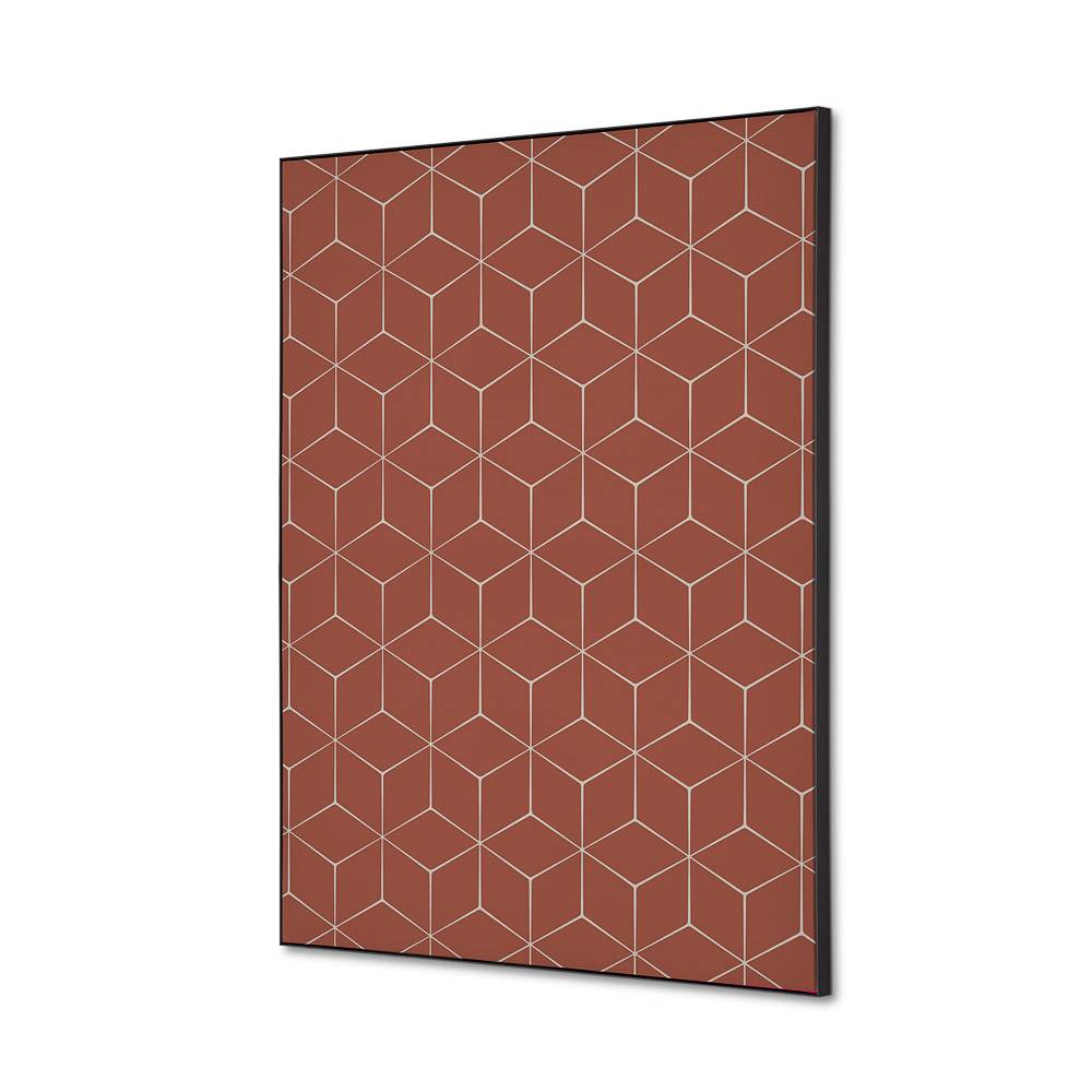 Wanddekoration Set A2 Hexagon br