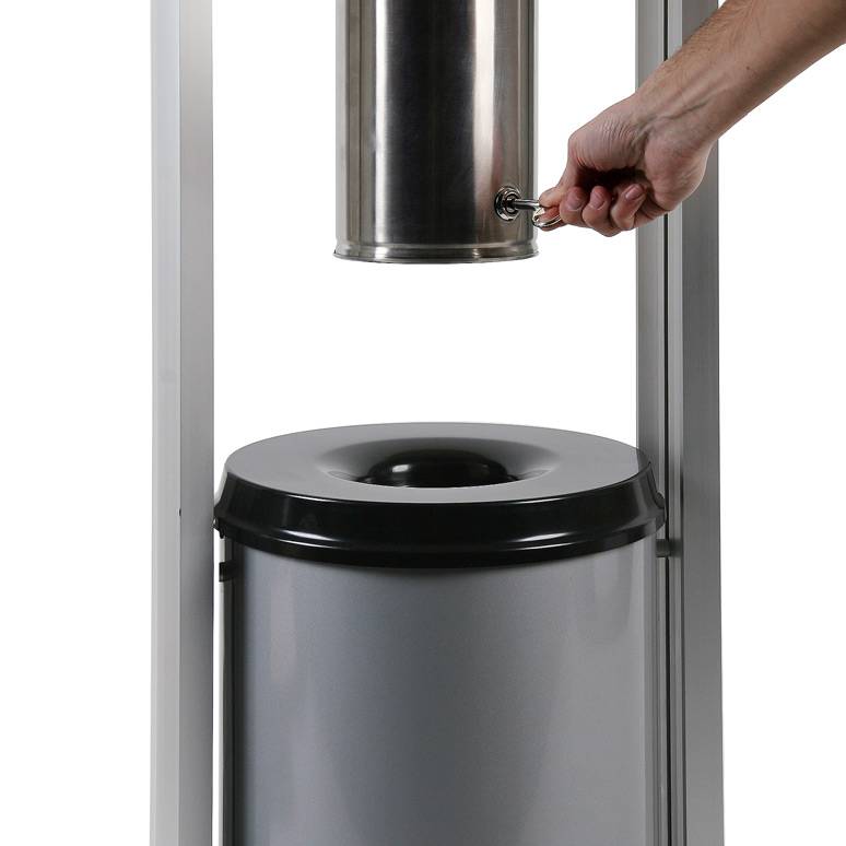 Smoking Table Standaschenbecher silber 1 St.