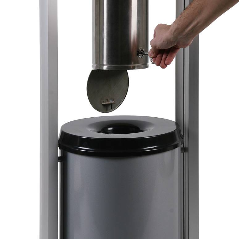 Smoking Table Standaschenbecher silber 1 St.