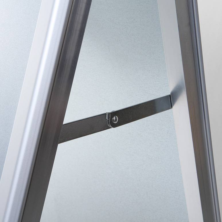Kundenstopper silber DIN A0 2 Fächer 88.6 x 92..6 cm 1 St.