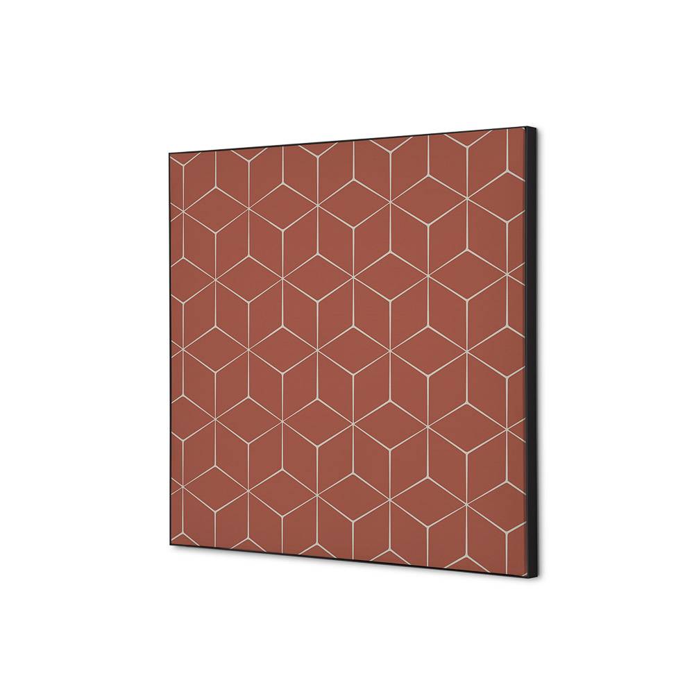 Wanddekoration Set 40x40 Hexagon br
