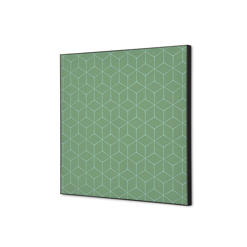 Wanddekoration Set 40x40 Hexagon gn