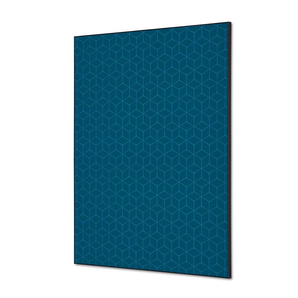 Wanddekoration Set A1 Hexagon blau