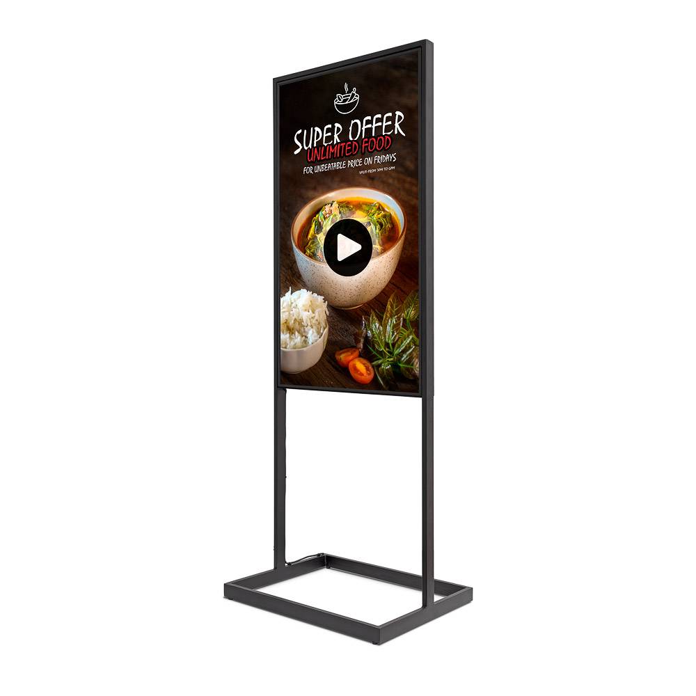 Showdown Displays Digitale Infostele Sky mit Samsung-Bildschirm - 55 Zoll