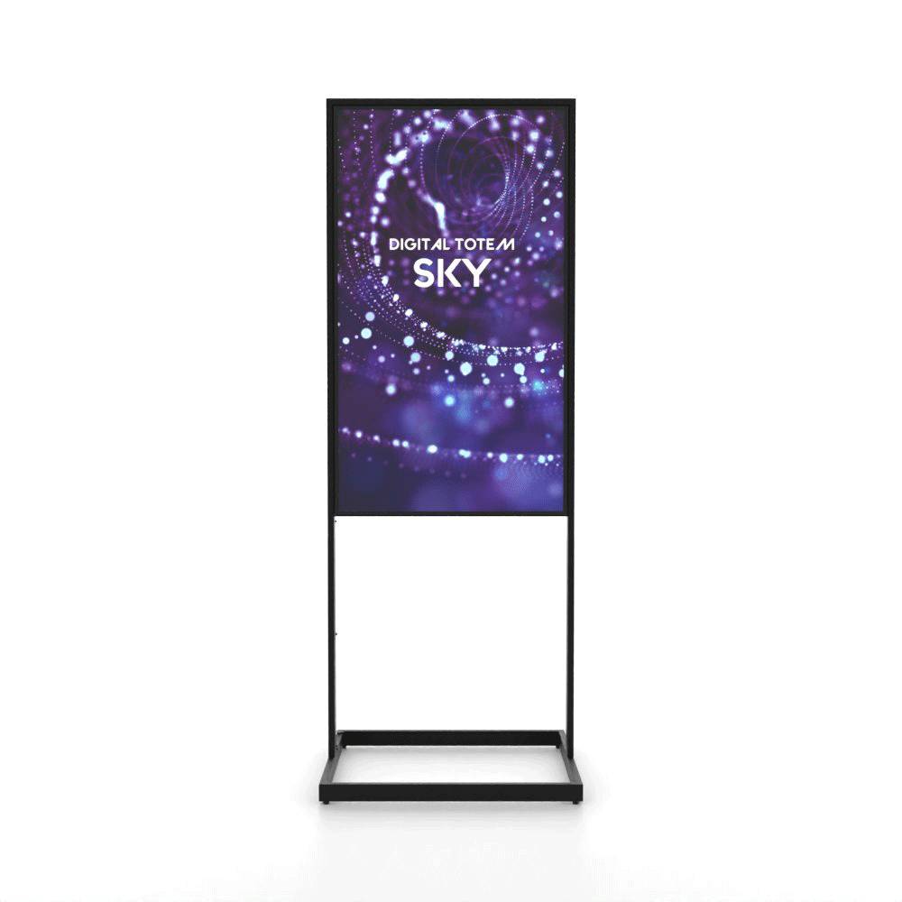 Showdown Displays Digitale Infostele Sky mit Samsung-Bildschirm - 55 Zoll